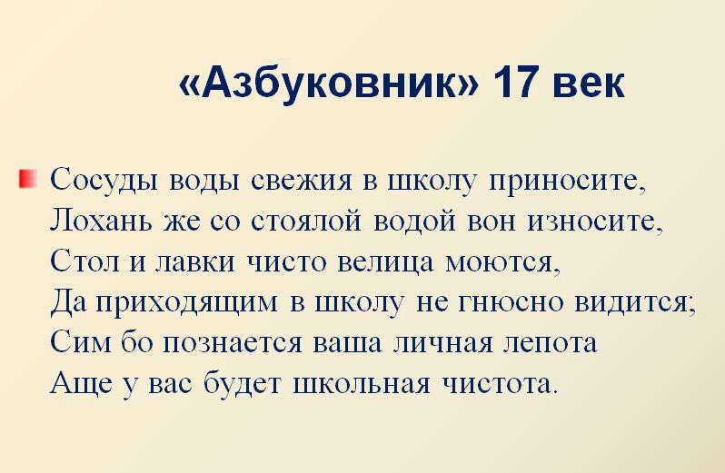 Азбуковники 17 века фото